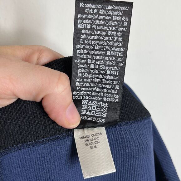 Pink Victoria's Secret Womens Cool & Comfy Leggings Sz L Multi Knit Black & Blue - Picture 10 of 10